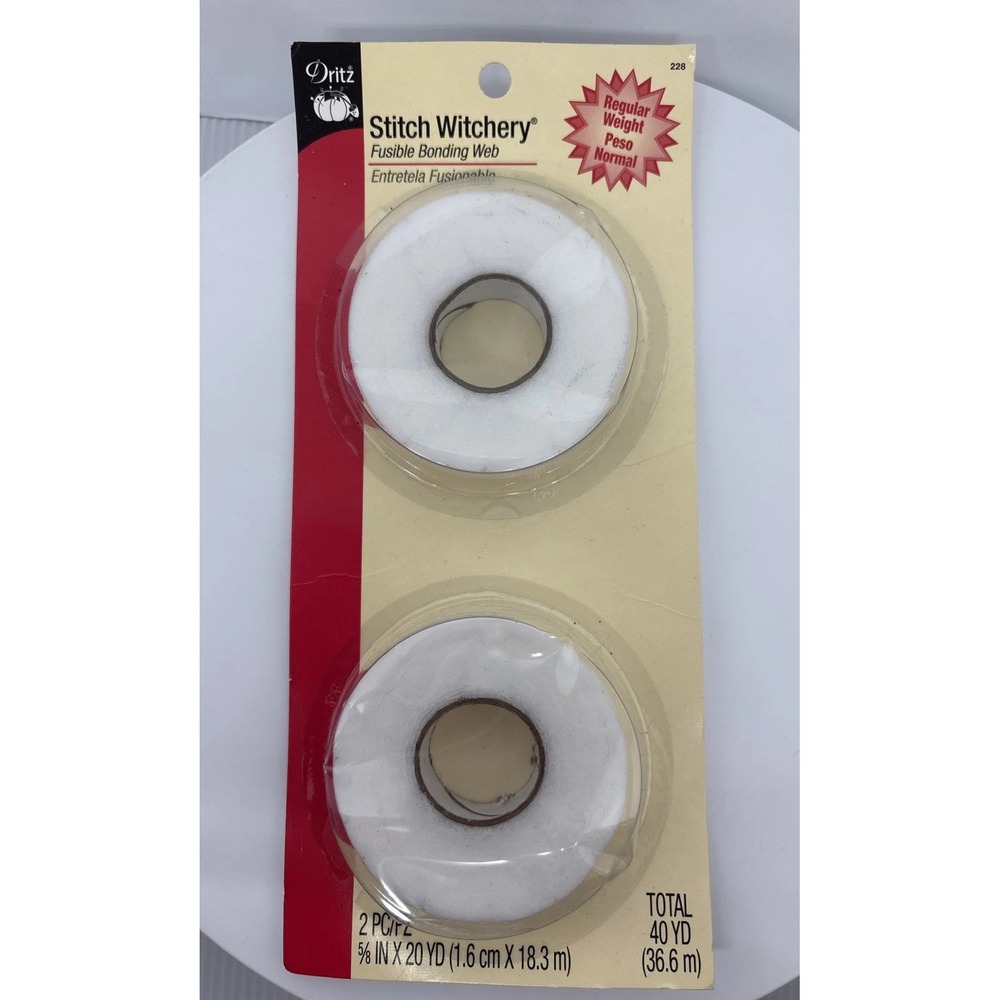 Dritz Stitch Witcher Fusible Bonding Web 40‎ Yards 36.6 m 5/8 In x 20 Yard